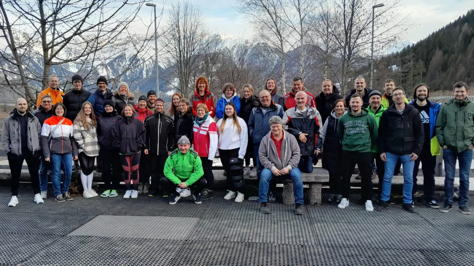 Die Skiabteilung der SpVgg Neustadt am Kulm in Serfaus-Fiss-Ladis.<br> (Bild: Anja Kroher/exb)