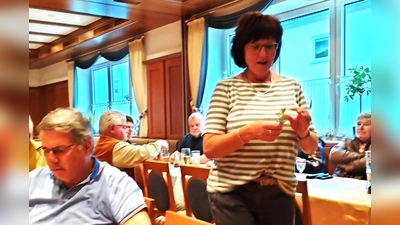 Petra Strak bei ihrem Vortrag. (Bild: Reinhard König)