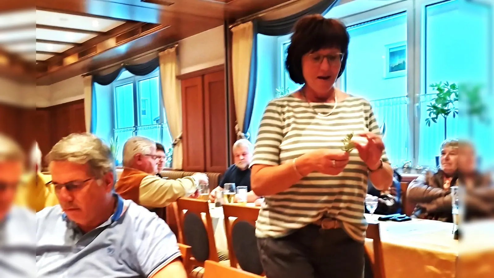 Petra Strak bei ihrem Vortrag. (Bild: Reinhard König)