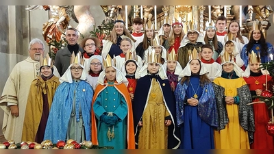 Die Sternsinger in Luhe waren besonders fleißig und sammelten fast 5000 Euro.  (Bild: rgl)