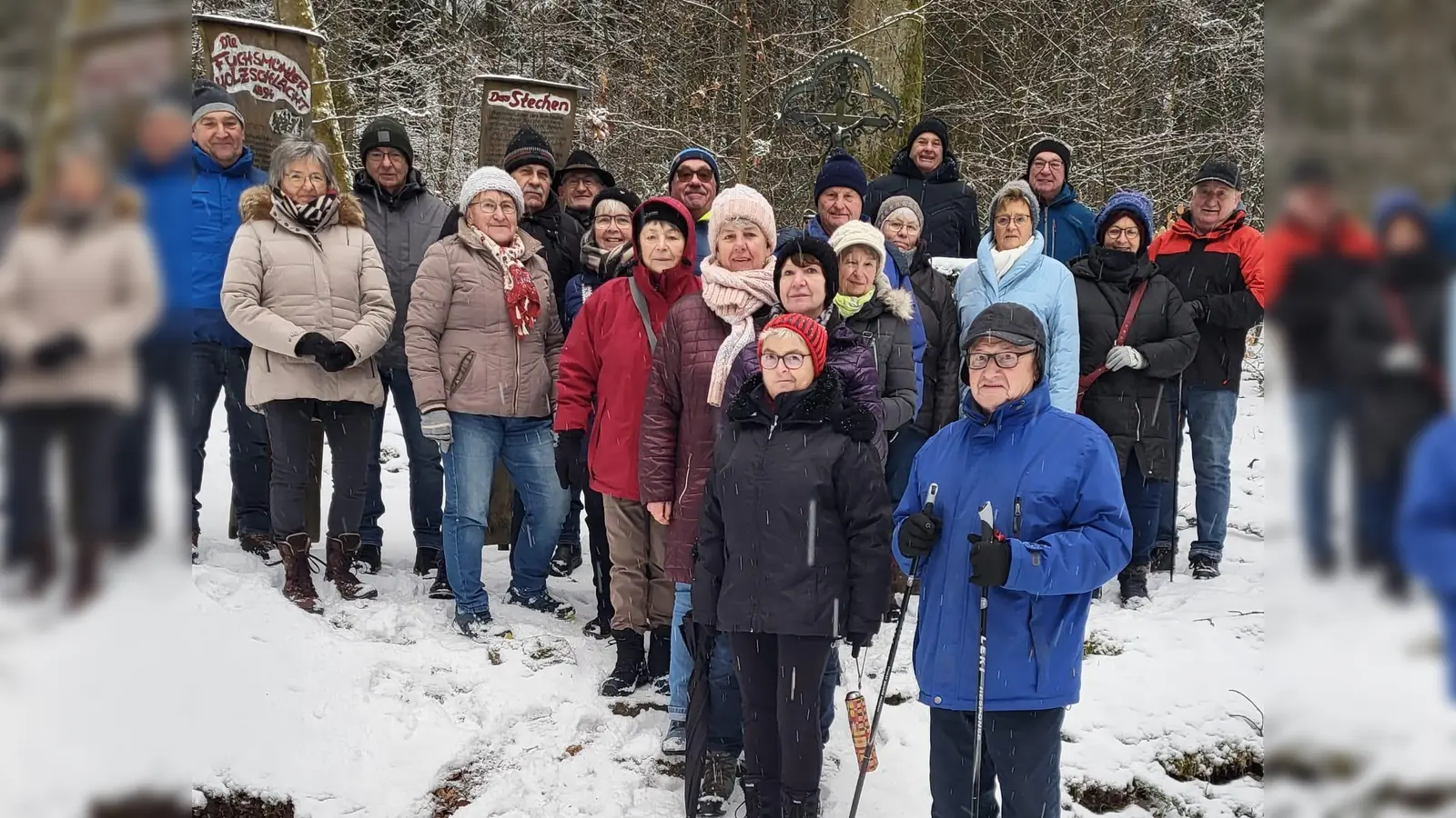  Rast am Holzschlachtdenkmal. (Bild: Gabi Ernst )