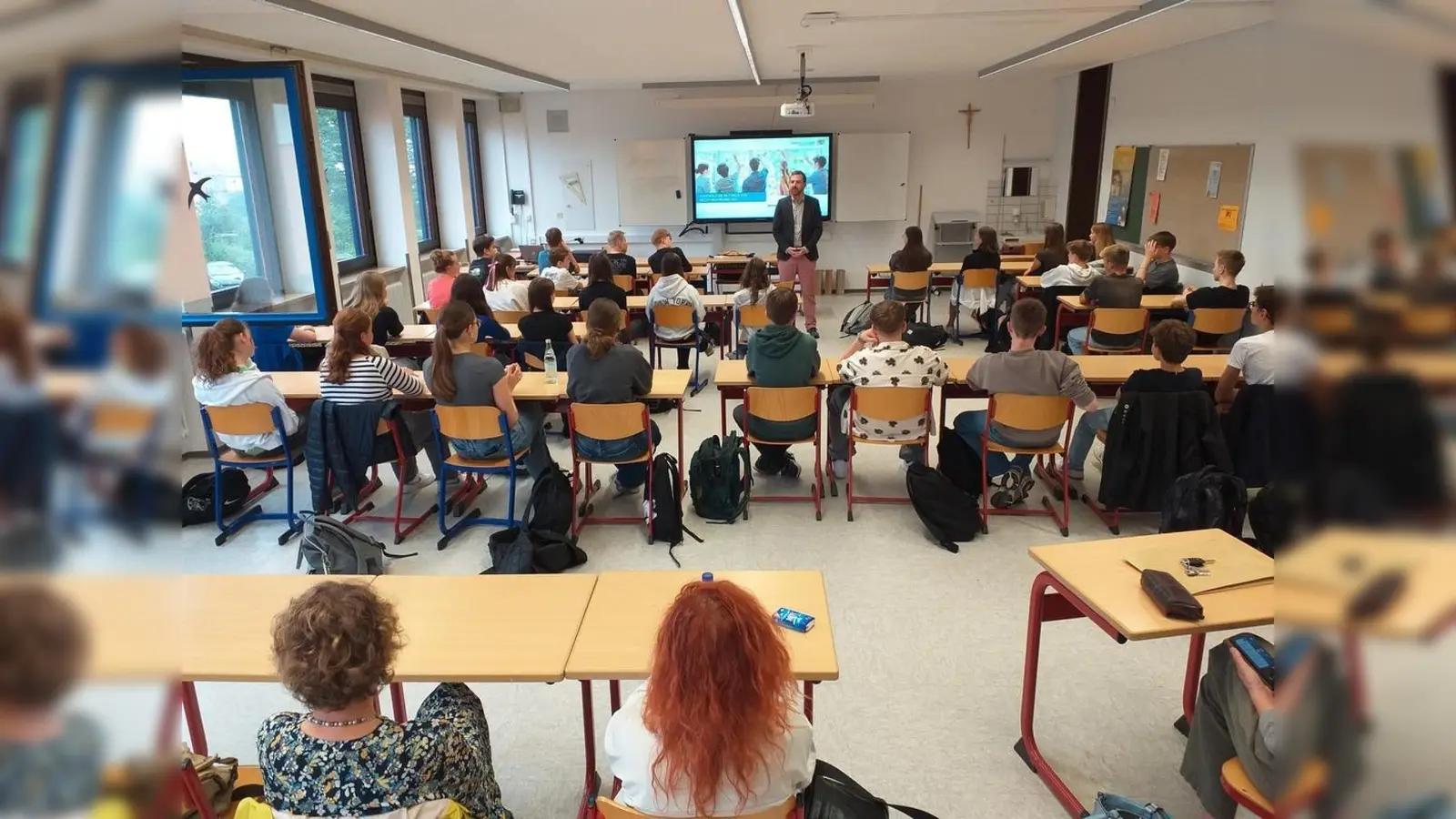 Der Workshop „Extremismusprävention”, der bei den Jugendlichen und Lehrkräften großen Anklang fand, ist seit einigen Jahren fester Bestandteil der Werteerziehung am Schmeller-Gymnasium.  (Bild: Nadine Kilgert-Bartonek )