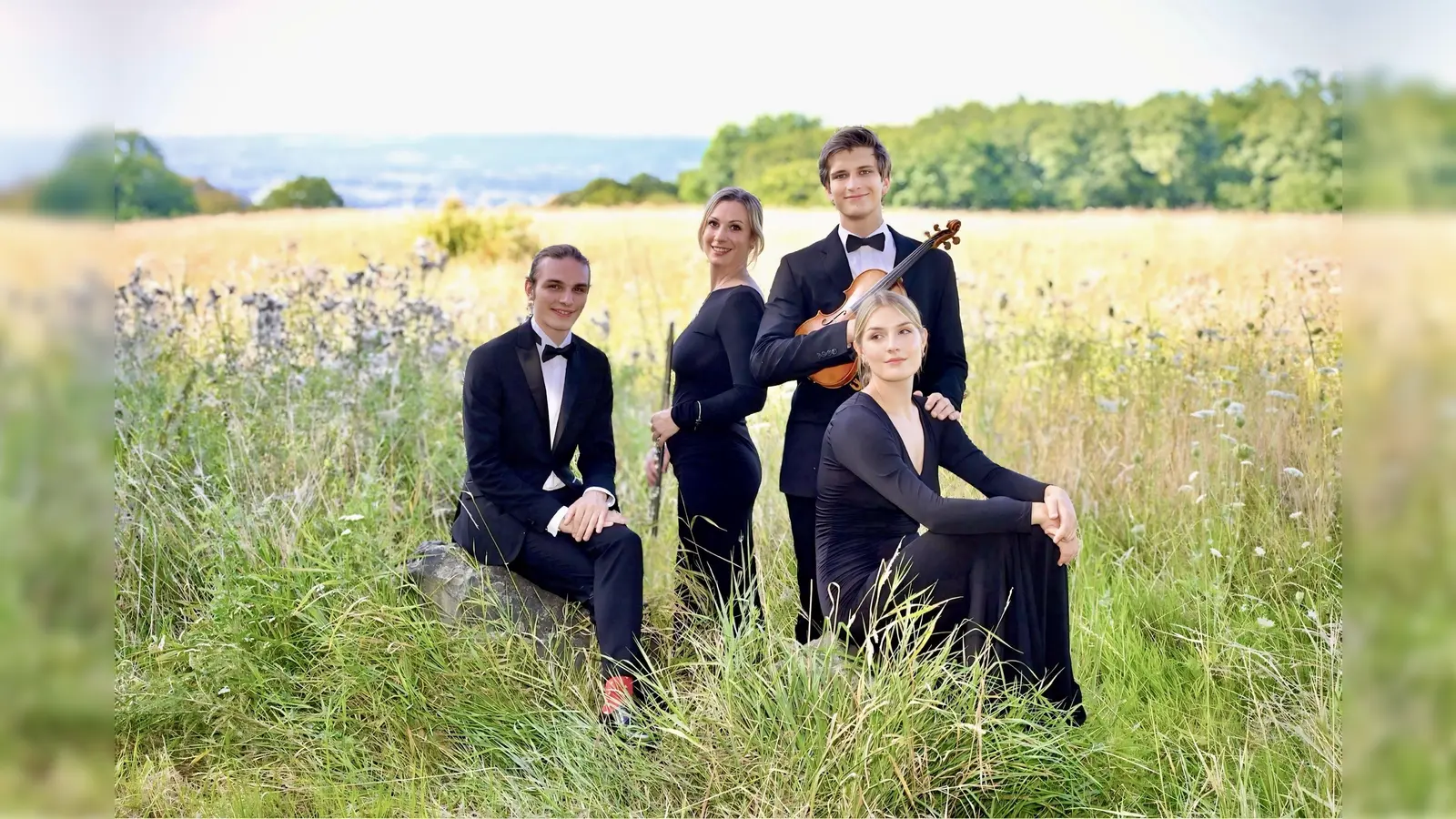 ValdoQuartett: Benjamin Scheuermann, Teresa Wind, Matthias Klepsch, Stella- Verona Ulrich (Bild: ValdoQuartett/ Peggy Lehmann)