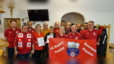 Jahreshauptversammlung des FC Bayern Fanclub Rosenquarz Pleystein (Bild: Michael Grosser)
