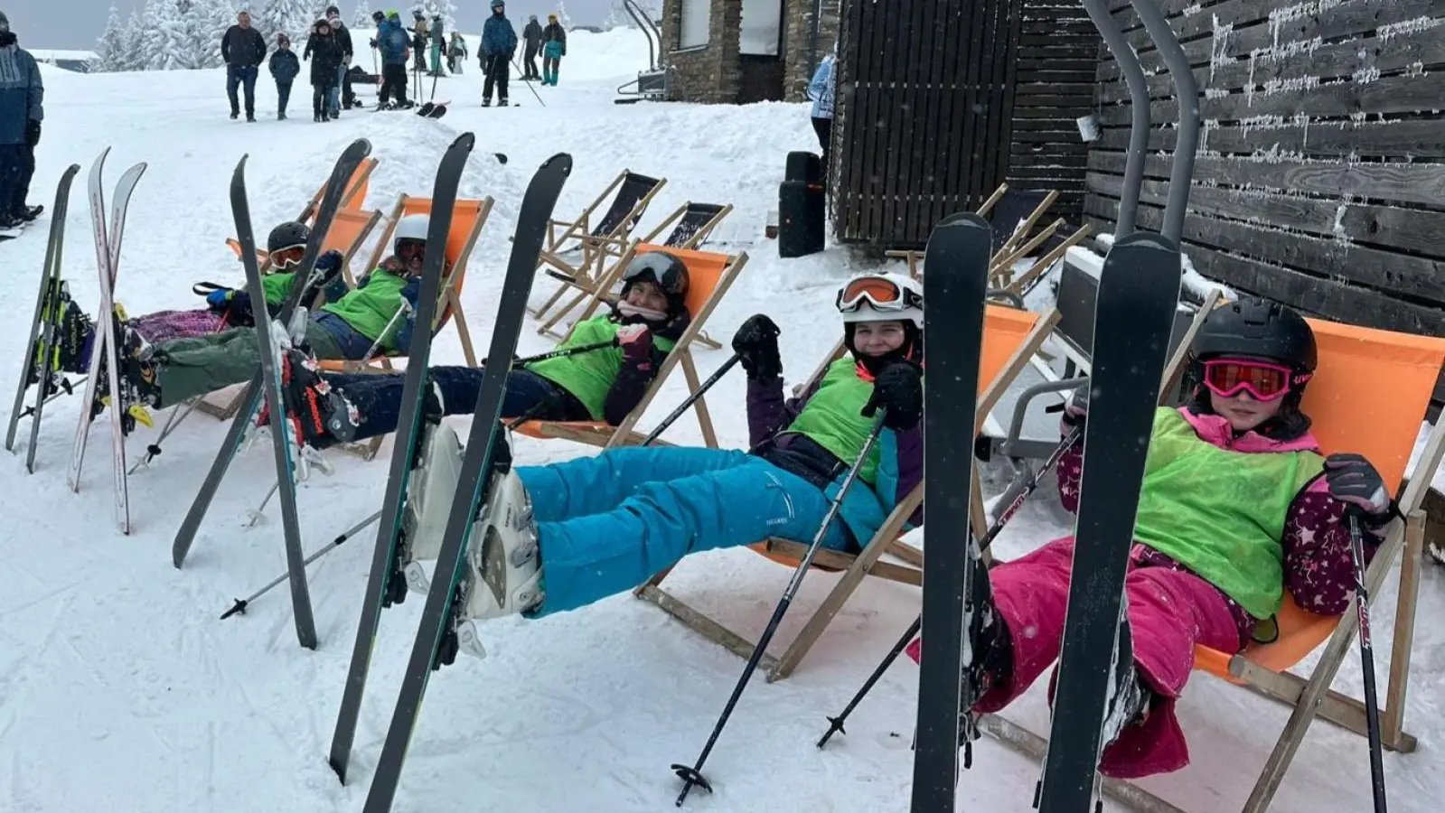 Auch das „Mental-Ski-Wellness-Training” war beim WSV-Skikurs am Klinovec (CZ) hoch im Kurs! (Bild: Kathrin Luber)