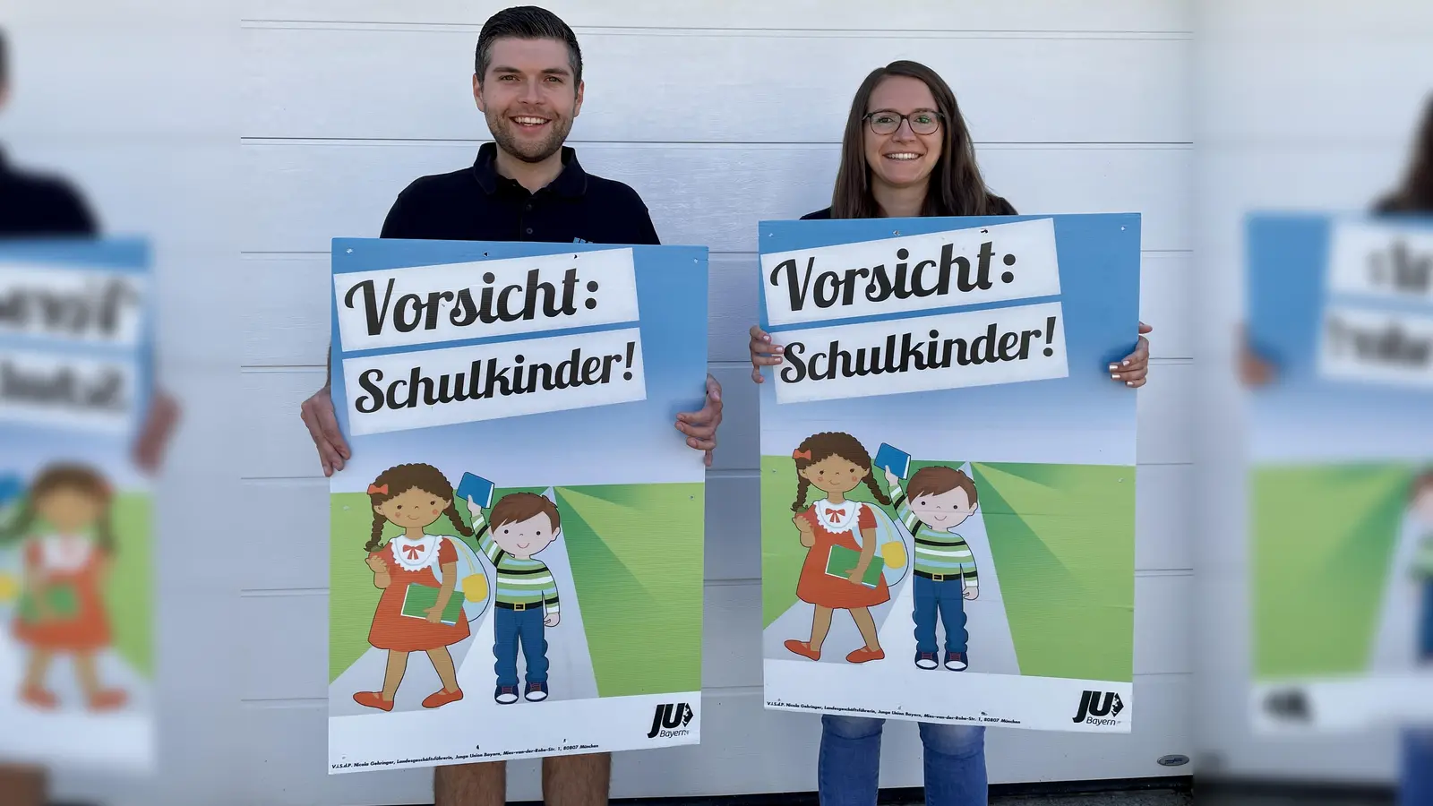 von links: Philipp Troppmann JU-Ortsvorsitzender und JU- Stadtrat und Nina Stoppa JU-Stadträtin. (Bild: Miriam Troppmann)