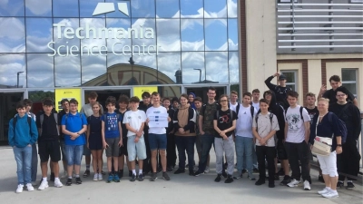 Schüler der Realschule im Stiftland beim Techmania (Bild: Dana Fialova)