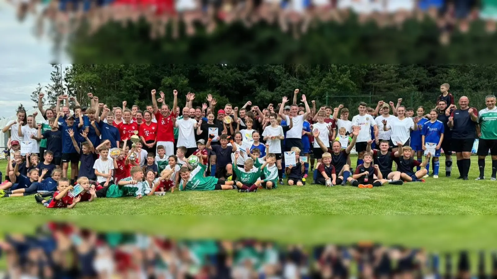 Die Freude am Fußball stand bei den Dorfmeisterschaften in Störnstein im Vordergrund. (Bild: Martin Staffe)