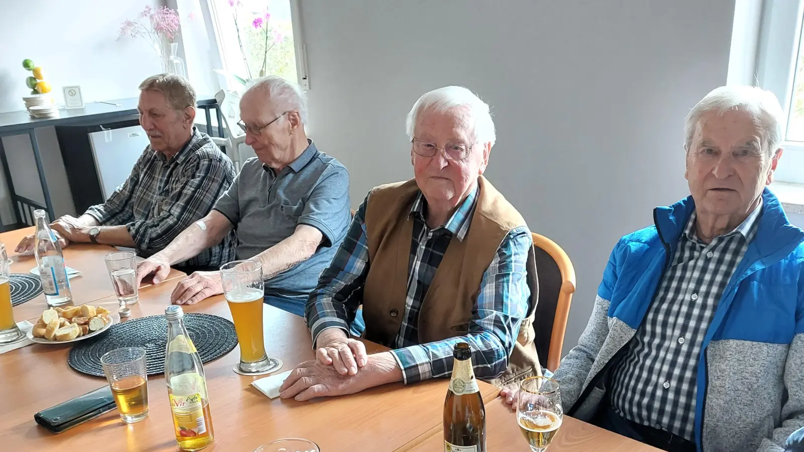 v.li.: Manfred Haberzeth, Hans Dagner, Martin Hottner, Hans Erfurt. (Bild: Bernd Zeitler)