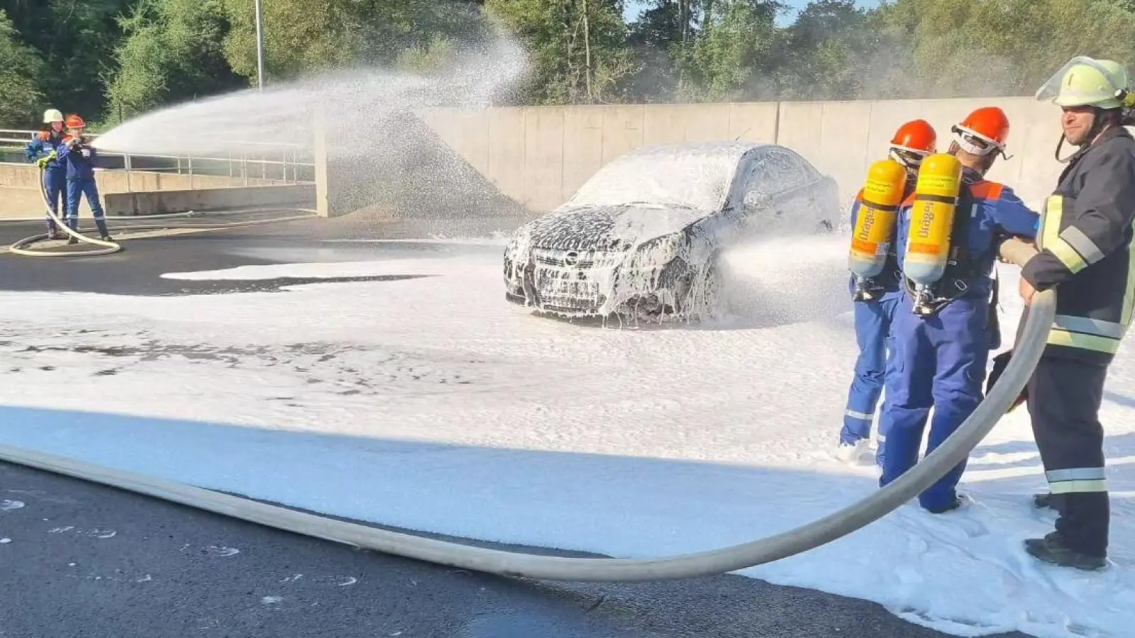 Größere Schadenslagen gab es 2023 für die Feuerwehr Michelfeld nicht zu bewältigen. Es blieb bei Übungen.  (Archivbild: FFW Michelfeld/exb)