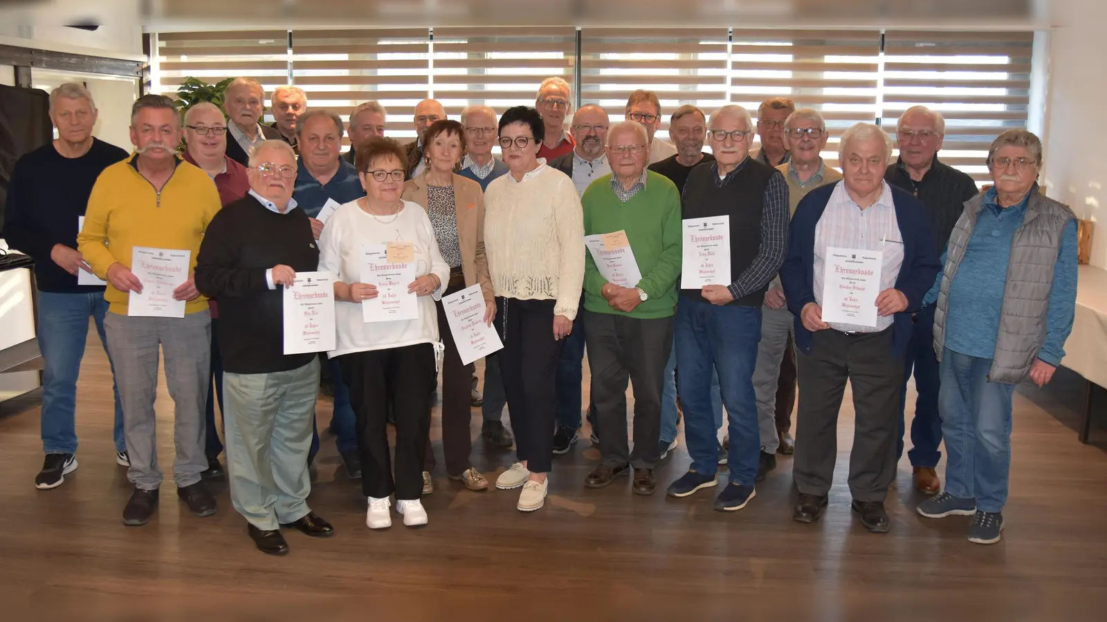 Zahlreiche Ehrungen standen beim Bürgerverein Vohenstrauß an. (Bild: bäh/exb)