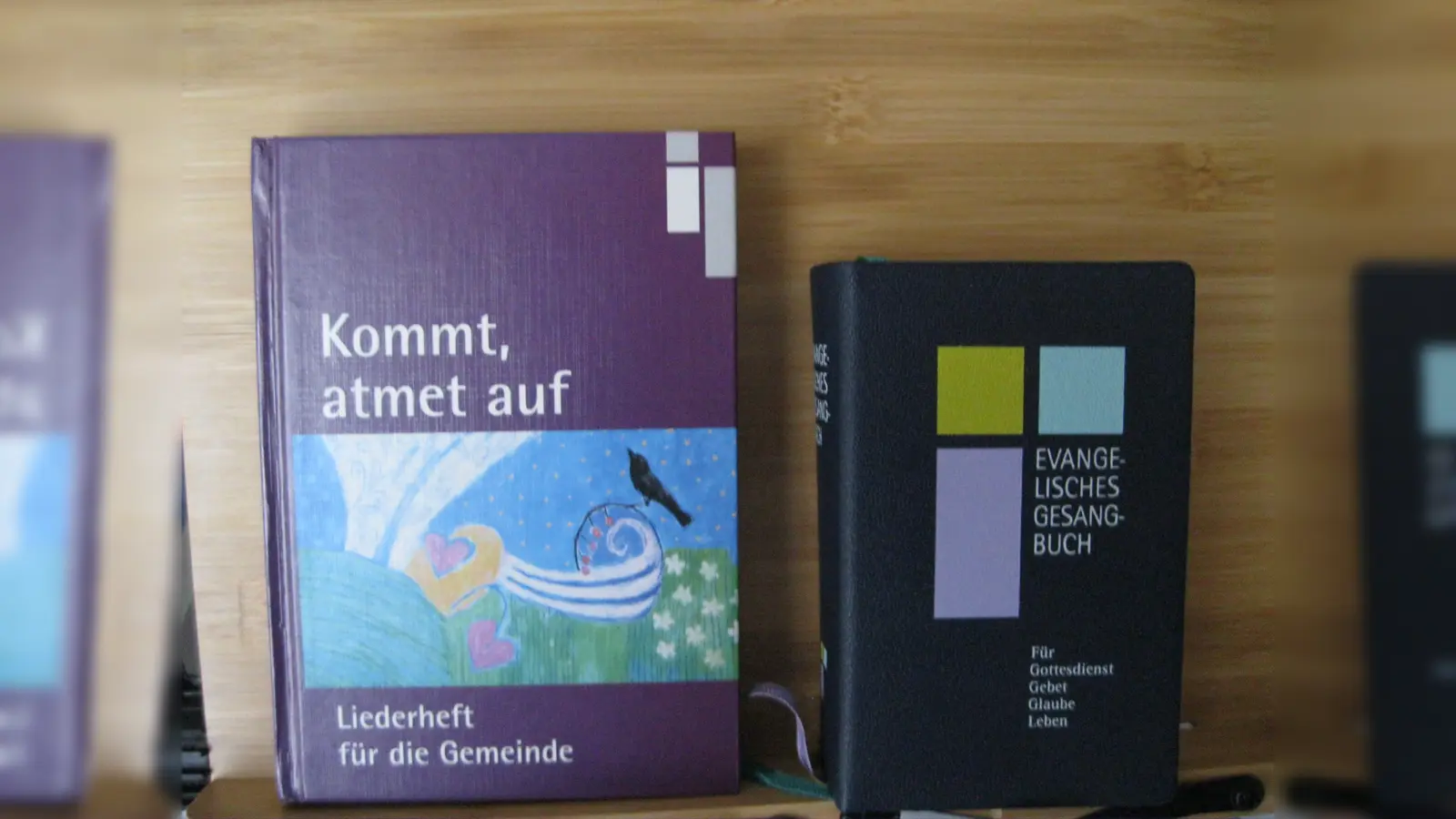 Aus diesen Liederbüchern wird gesungen (Bild: Ingrid Wolkersdorfer)