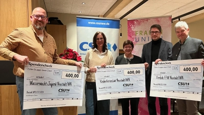 1200 Euro Spenden an Neustädter Vereine - CSU Weihnachtsfeier beim Brucksaler (Bild: Thomas Ackermann)