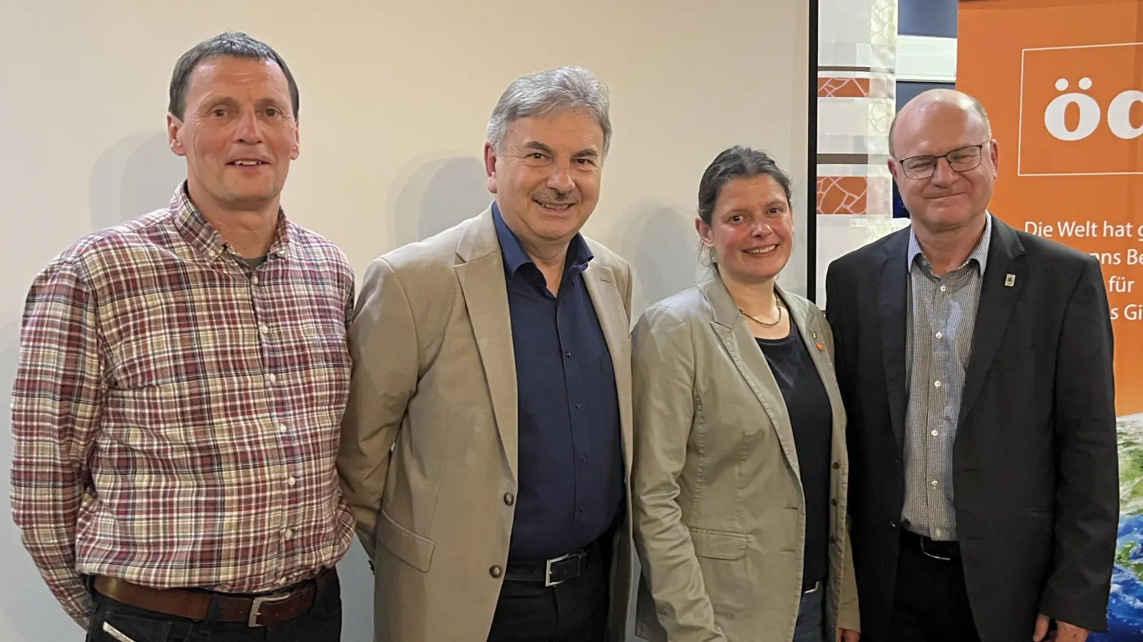 Zeno Bäumler, Alfred Damm, Agnes Becker, Norbert Schäffer (von links).  (Bild: Heinz Haushofer)