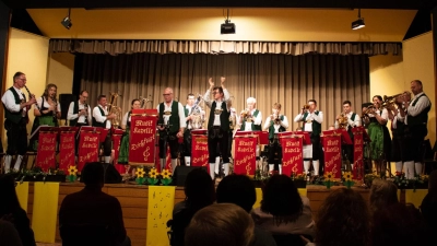 Die Musikkapelle Dießfurt beim Böhmischen Abend 2023 im Jugendheim Grafenwöhr  (Bild: Johann Mayer)