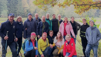 Die Genuss-Gruppe des Radfahrervereins an den Elbarter Weihern  (Bild: Christine Wiesneth)