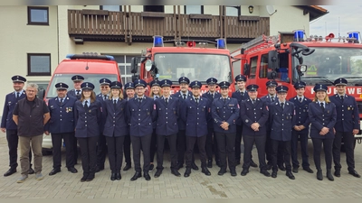 Leistungsabzeichen der Feuerwehr Fuchsmühl. (Bild: Jürgen Koller)