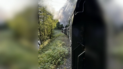 Blick aus dem Zug der historischen Dampfbahn. (Bild: Andreas Magulski)