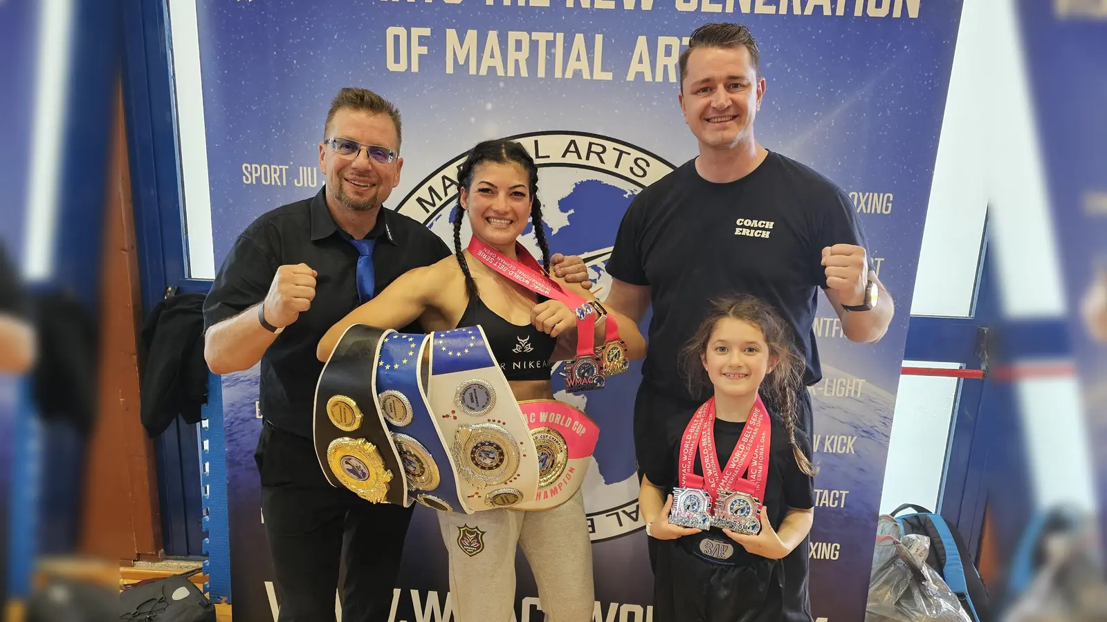 Vier Europameister-Titel und zwei Vize-Europameister-Titel im Kickboxen für den KBC – Fighting Spirit - Amberg. (Bild: Amelie Och)