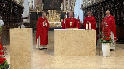 Festgottesdienst zum Hl. Leiber-Fest in der Basilika Waldsassen mit Hauptzelebrant Abt Athanasius Berggold OSB. (Bild: Markus Scharnagl )