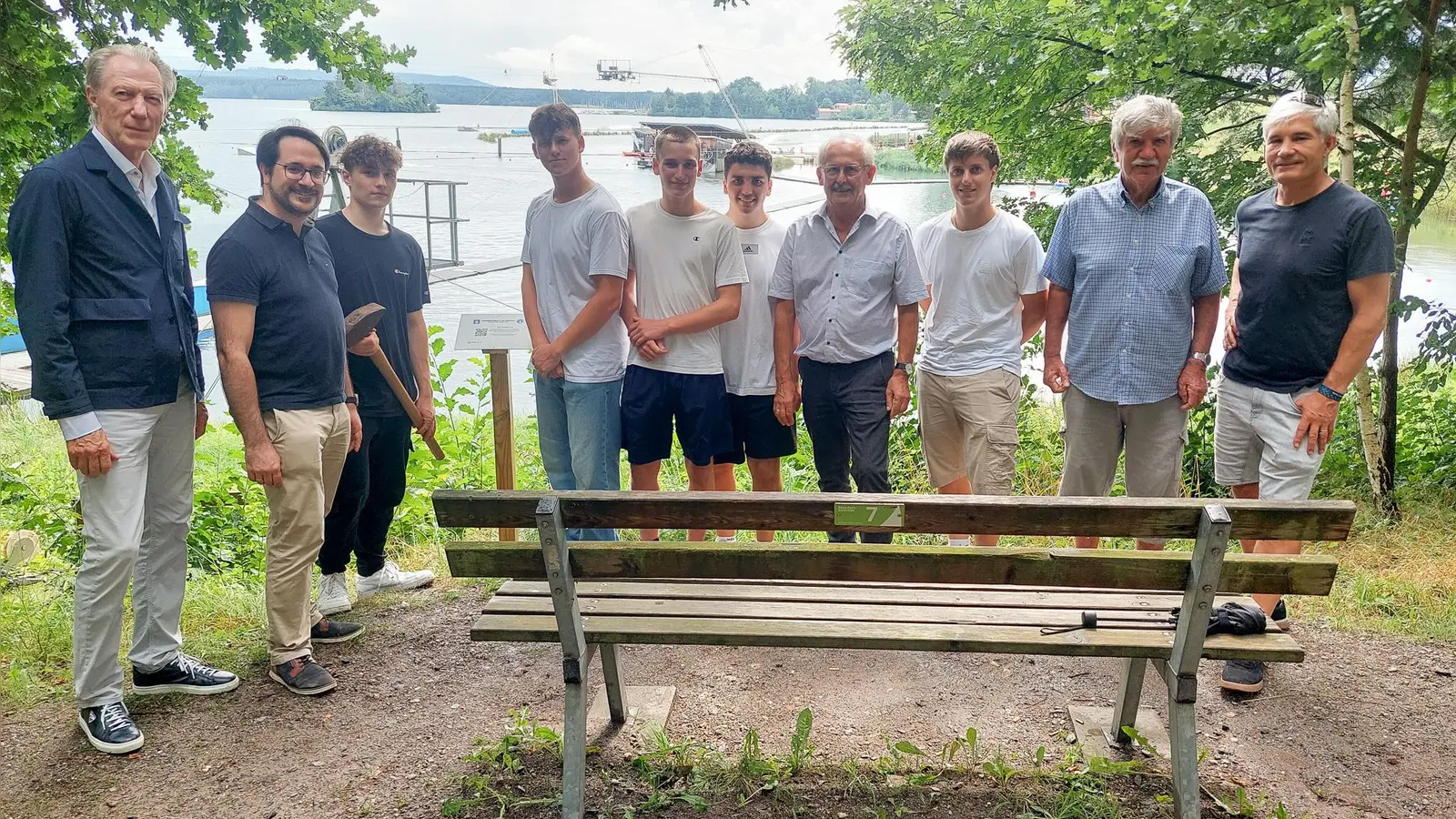 Dr. Johannes Werner, Matthias Haberl, Tobias Trautner, Michael Lautenschlager, Julian Schneider, Martin Probst, Harald Bemmerl, Paul Hien, Jakob Scharf, Steffen Wild. (von links).  (Bild: Michael Weiss)