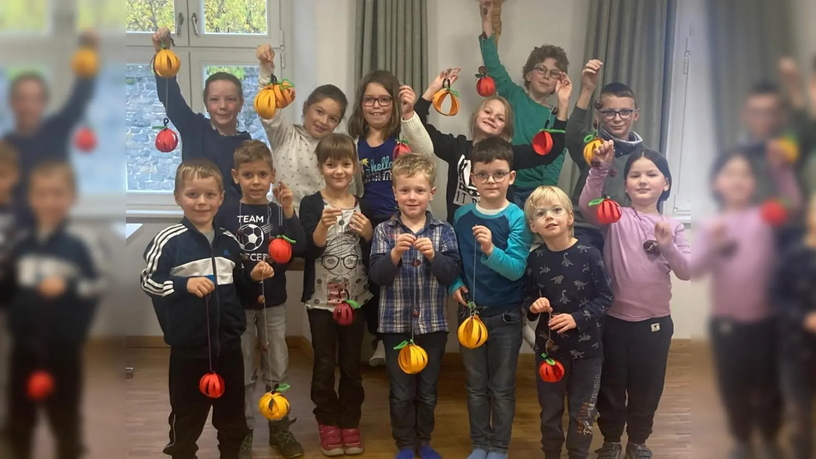 Viel Spaß hatten die Kinder bei der Herbstaktion der Bücherei,  (Bild: Michaela Gleißner)