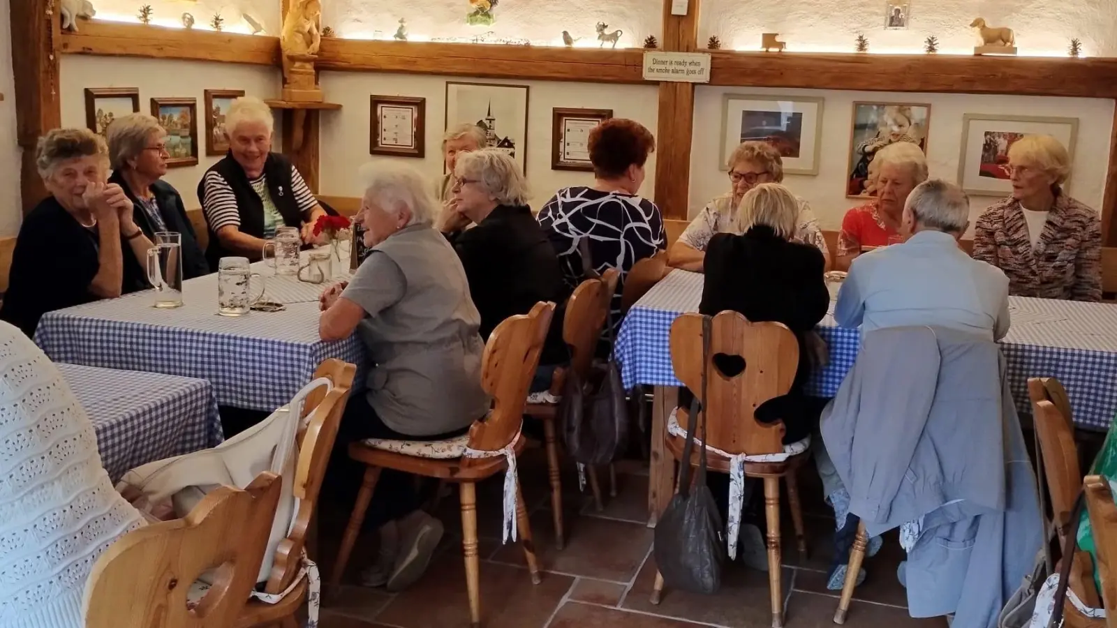 Die Reuther Senioren in der Zoiglstube Grandlhof.  (Bild: Christa Böhm)