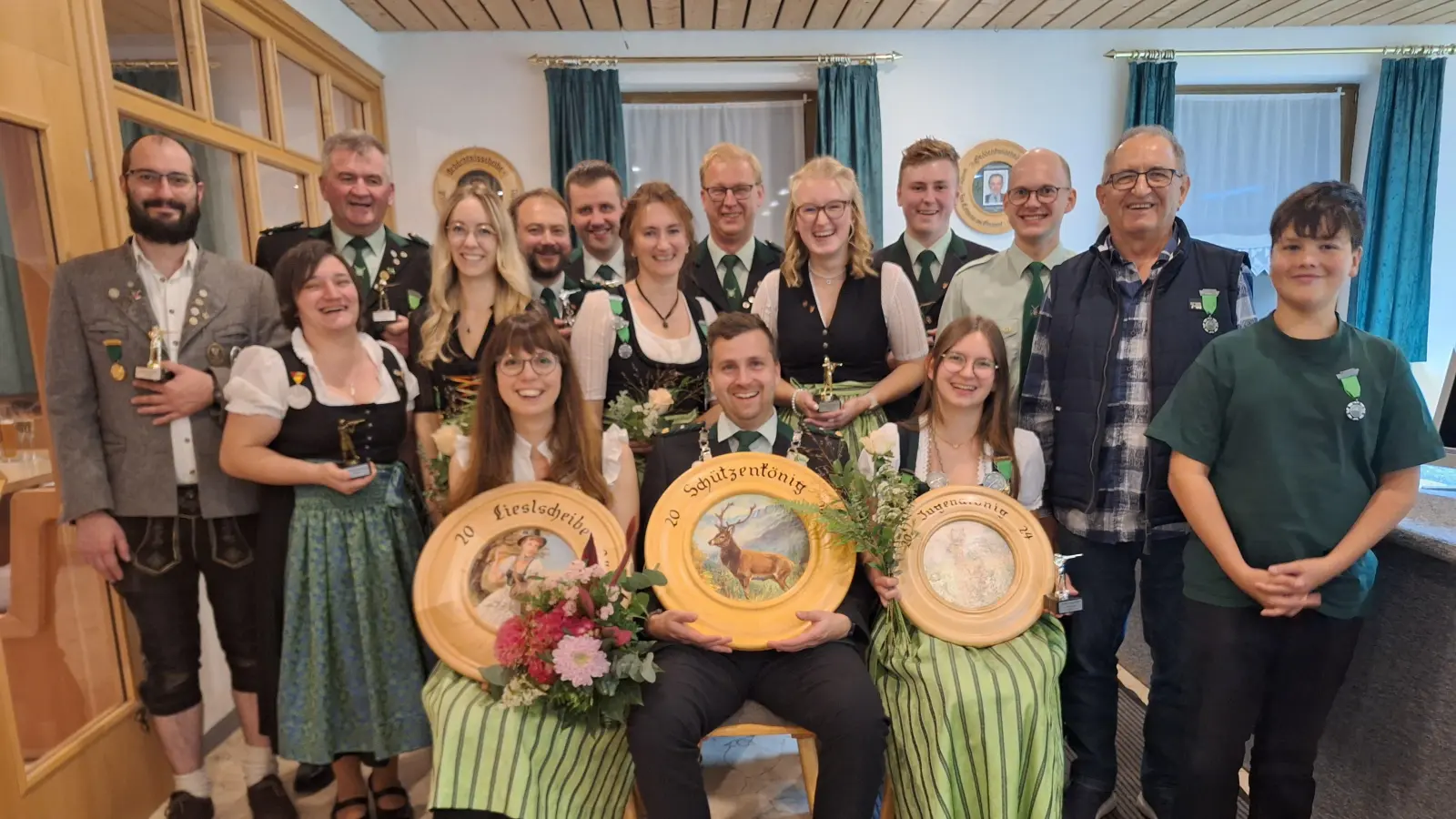 Königsproklamation bei der Schützengesellschaft D&#39;Fensterbachtaler. (Bild: Petra Donhauser)