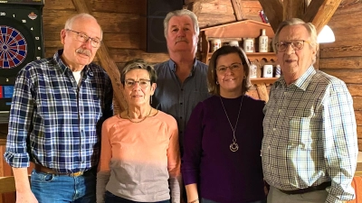 von links Christian Nerlich, Lisa Nerlich, Karl Heinz Ringel, Silke Pirner, Manfred Lilla. (Bild: Jasmin Suchomel)