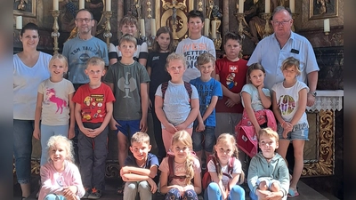 Teilnehmer am Ferienprogramm des PGR Hahnbach (Bild: Brigitta Heidlinger )