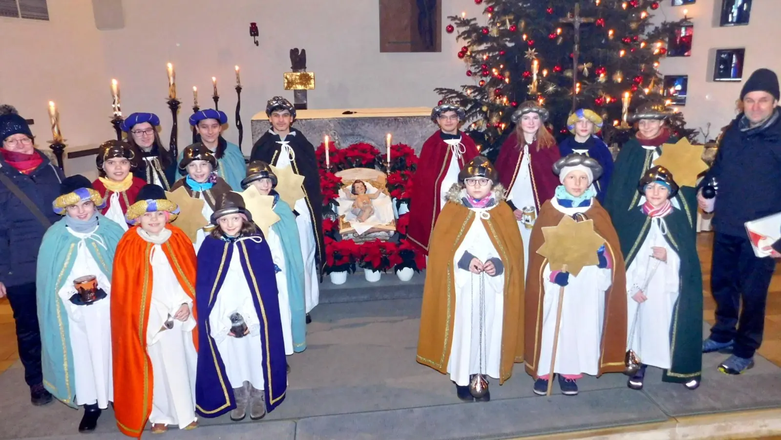 Die Sternsinger der Pfarrei Speichersdorf-Kirchenlaibach brachten den Segen in die Häuser. (Bild: whü/exb)