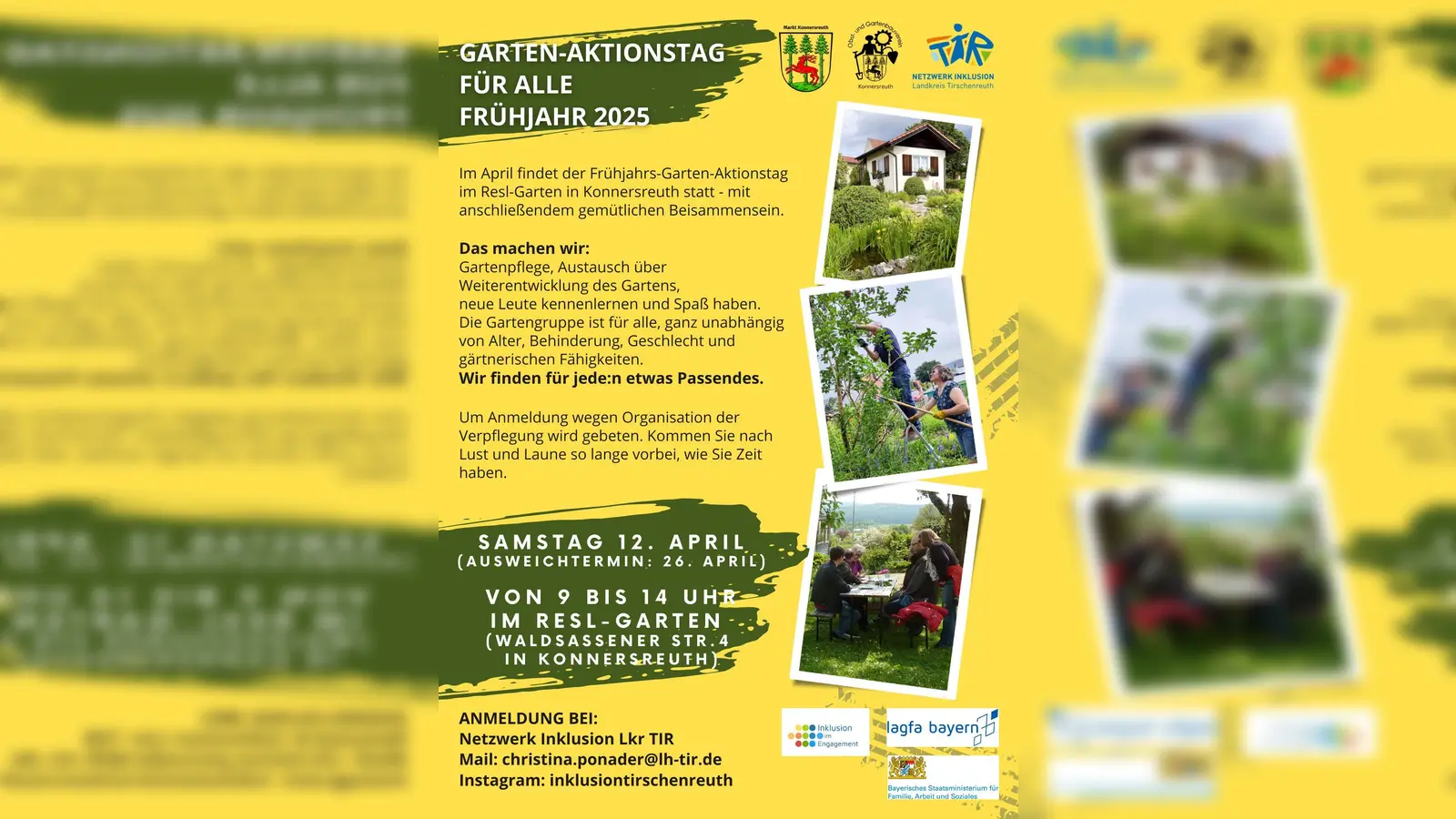 Flyer Gartenaktionstag (Bild: Christina Ponader)