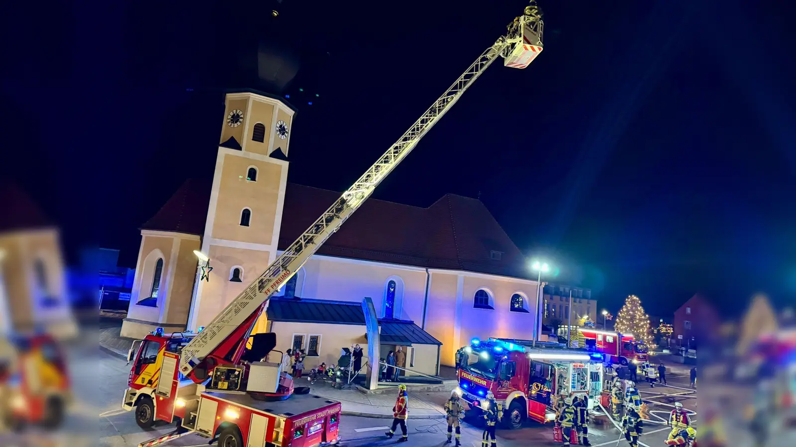 Übung der Feuerwehr (Bild: Fabian Schinner)