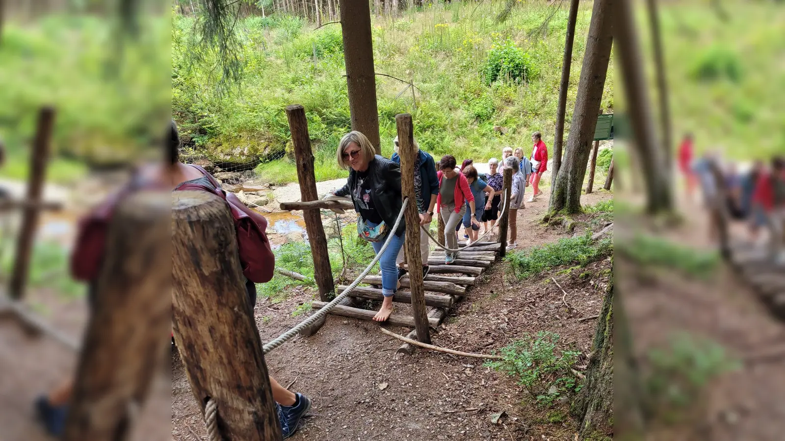 Die Kneippianerinnen Hahnbach on Tour in der nördlichen Oberpfalz. (Bild: Doris Boesen)