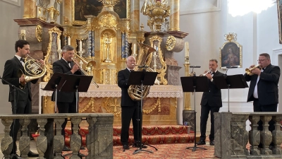 Das Blechbläser-Quintett iBrass beim letztjährigen Konzert. (Bild: Simone Matzke)