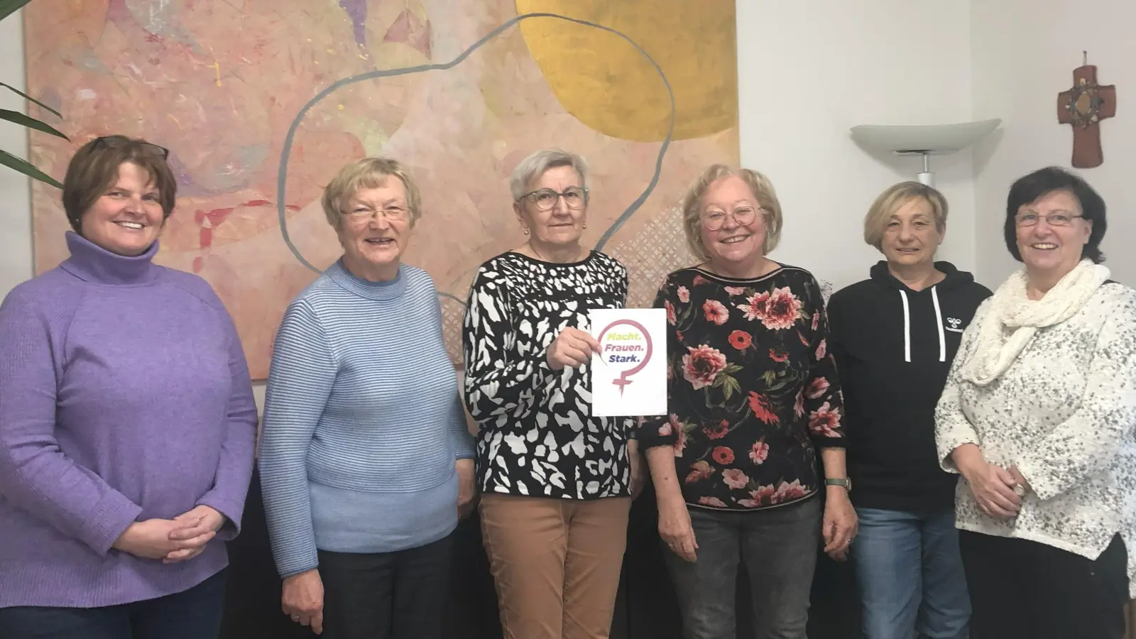 v.l.n.r. Andrea Graf (Geschäftsführerin SkF), Peichl Ursula, Kerres Rita, Marianne Gutwein (Vorsitzende SkF), Donhauser Karin, Schlingmann Elisabeth  (Bild: Simone Hoppe)