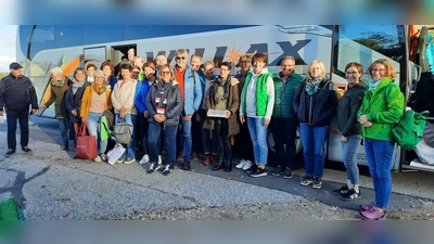 Der Vilsecker Kirchenchor unternahm einen Ausflug ins fränkische Weinland. (Bild: Barbara Schneider )