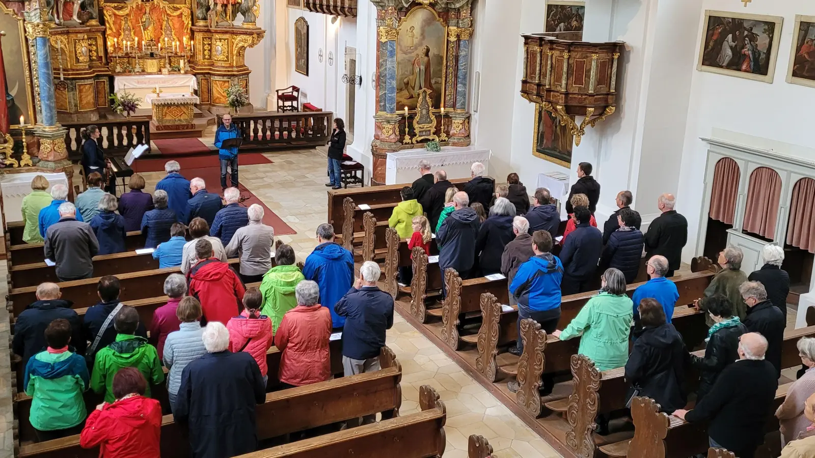 Maiandacht des Kolpingwerks im Bezirksverband Schwandorf auf dem Eixlberg in Pfreimd  (Bild: Georg Hirmer)