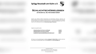 Einladung Schlachtschüssel (Bild: Florian Dötsch)