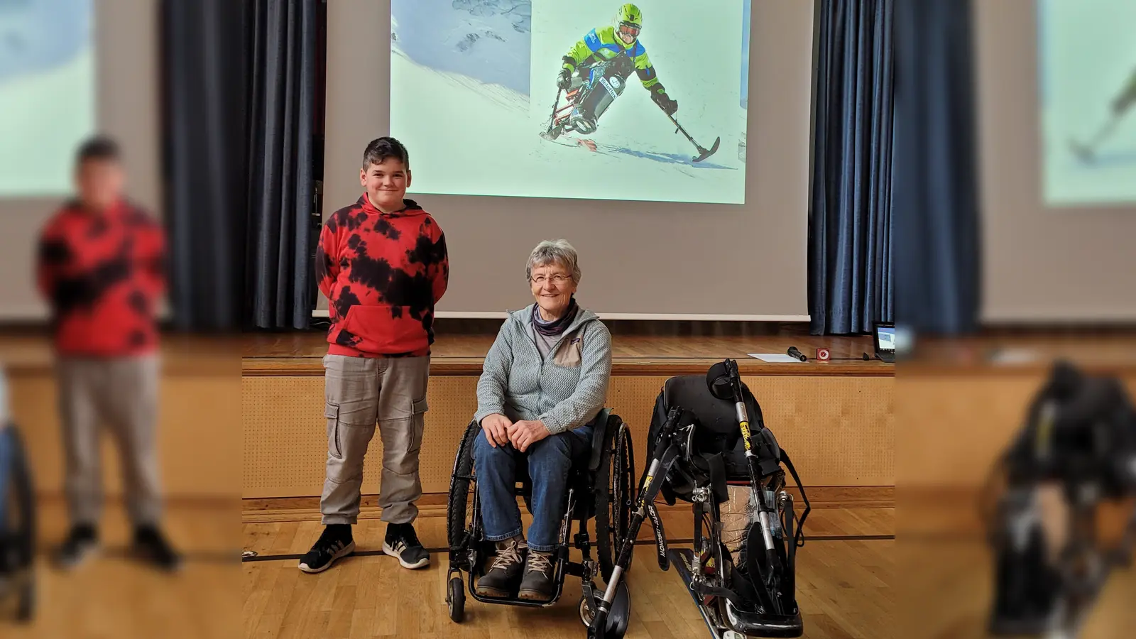 Gerda Pamler und der Schüler Leon Pamler (Bild: Dr. Alois Spitzer)