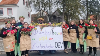 OGV Eschenbach beim Faschingszug in Kirchenthumbach (Bild: Angelika Lindner)