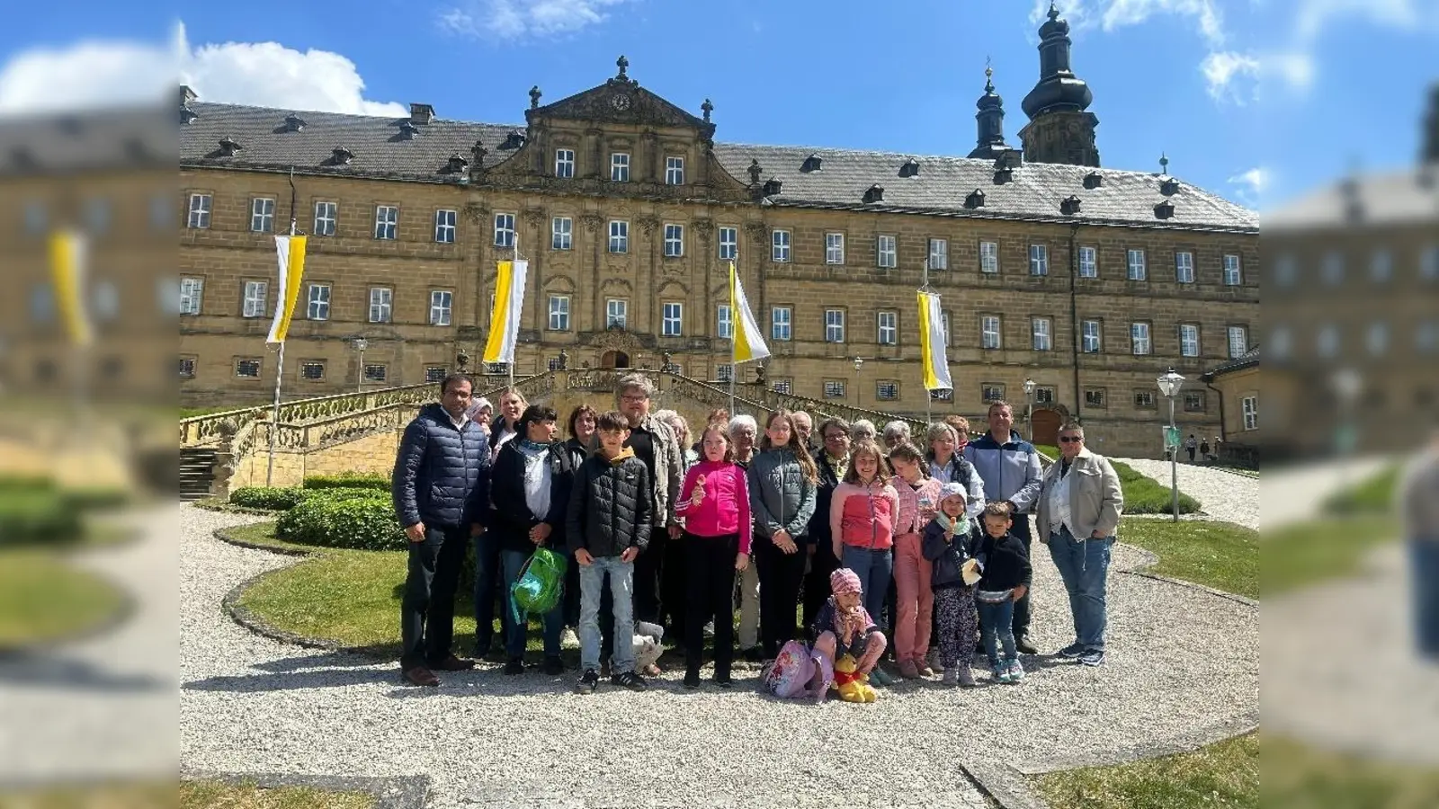 Nach dem bewegenden Gottesdienst führte die Wallfahrt weiter zum Mittagessen im Kloster Banz, (Bild: Josef Söllner )