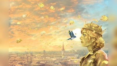 Der glückliche Prinz von Oscar Wilde als Illustration von Ana Grigorjev (Bild: Ana Grigorjev)