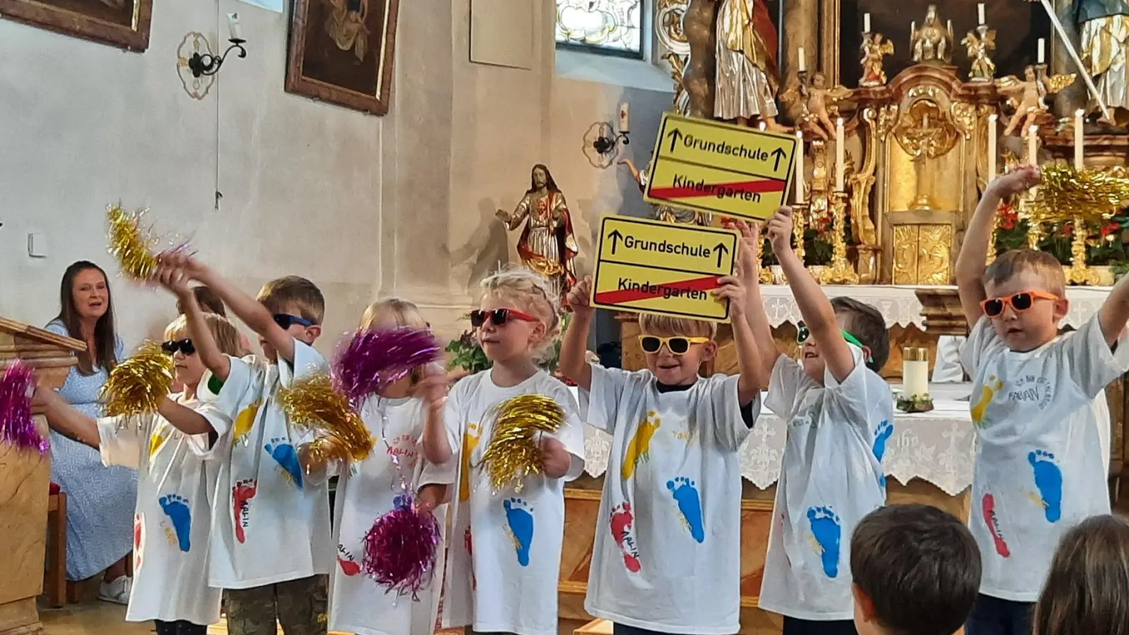 Abschlussgottesdienst des Kinderhauses. (Bild: Josef Söllner)