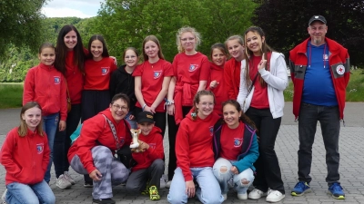 Die Oberviechtacher Gruppe unterwegs auf dem Parcour  (Bild: Andrea Lorenz)