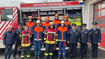 Jugendgruppe Feuerwehr Neusorg. (Bild: Sebastian Schindler)