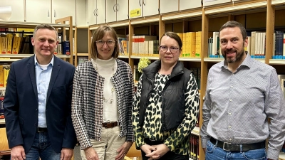 Bild (von links nach rechts): Hubert Pamler, Johanna Baumann, Petra Beer-Dausch und Peter Schmid (nicht im Bild: Andreas Schlotter und Horst Bauer (Bild: Christian Schwab)