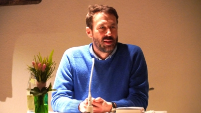 Tobias Haberl in Weiden (Bild: Franz Völkl)