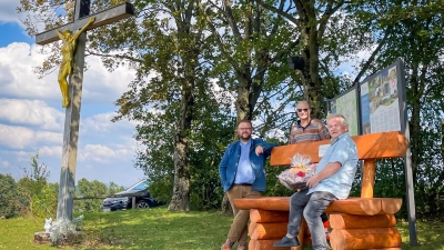 Neue Bank auf dem Kastler Berg. (Bild: Hans Walter)