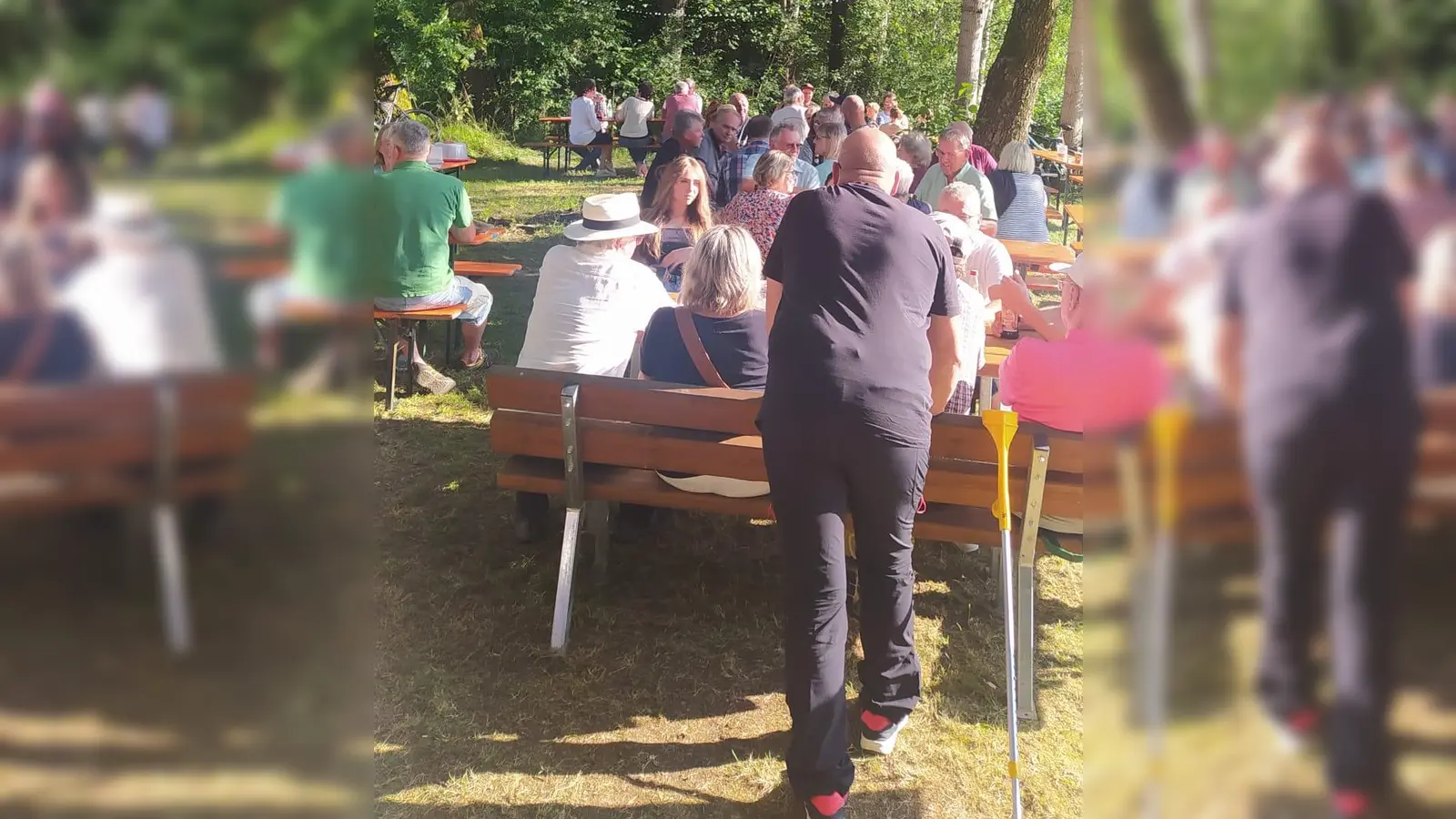 Gute Stimmung herrschte beim Gartenfest am Moorweiher (Bild: Gisela Koenig)